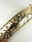 Bangle Bracelet with Floral Motif