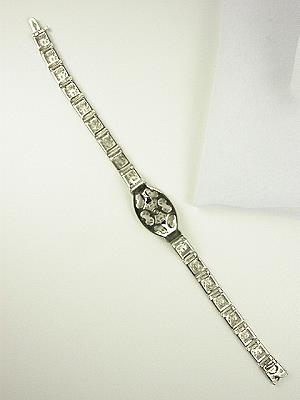 Art Deco Filigree Sapphire Bracelet