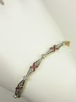 Ruby and Diamond Art Deco Bracelet