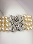 Antique Pearl and Diamond Bracelet
