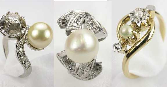 antique wedding rings. Pearl Engagement Rings in