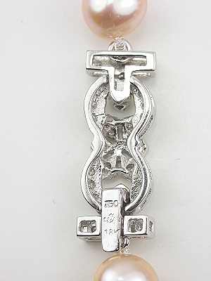 Antique Style Diamond Clasp for Pearls