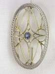 Arts and Crafts Sapphire Brooch
