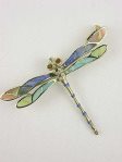 Art Nouveau Style Dragonfly with Plique a Jour