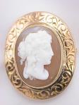 Antique Victorian Cameo Brooch
