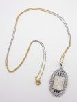 Mother of Pearl and Diamond Pendant