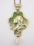 Vintage Pendant with Plique a Jour