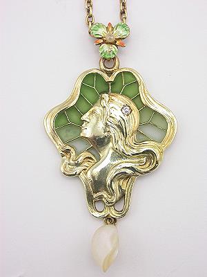 Vintage Pendant with Plique a Jour