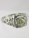 Art Deco Antique Filigree Engagement Ring