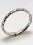 1927 Antique Carved Wedding Ring