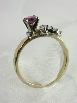 Estate Ruby Engagement Ring by A. Jaffe