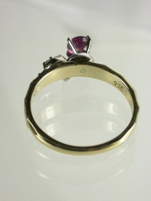 Estate Ruby Engagement Ring by A. Jaffe