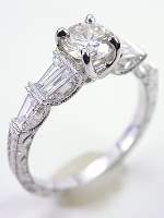 Dramatic Diamond Engagement Ring