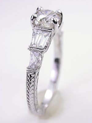 Dramatic Diamond Engagement Ring