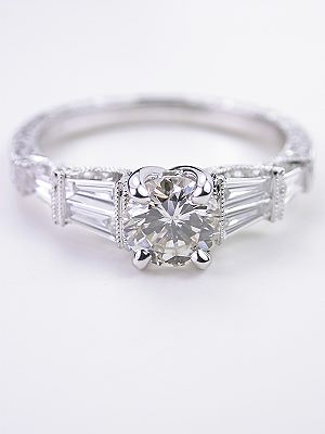 Dramatic Diamond Engagement Ring