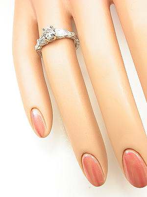 Dramatic Diamond Engagement Ring