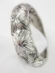 1930s Filigree and Diamond Wedding Ring