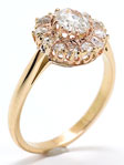 Antique Victorian Ring with Rose Cut Diamonds