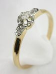 Victorian Rose Cut Diamond Engagement Ring
