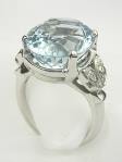 1950's Classic Aquamarine Engagement Ring