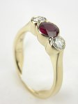 Ruby and Diamond Engagement Ring by DeAtley