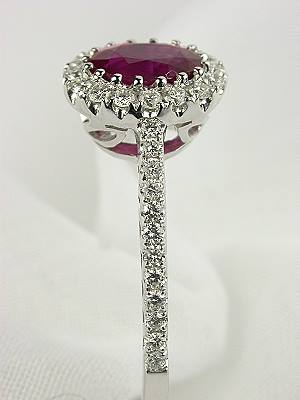 Contemporary Ruby Engagement Ring