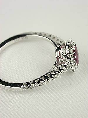 Contemporary Ruby Engagement Ring