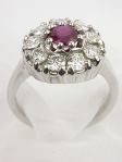 Ruby and Diamond Engagement Ring by Topazery