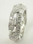 1930s Platinum and Diamond Antique Eternity Band