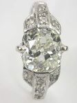Vintage Engagement Ring with Old Mine Cut Diamond