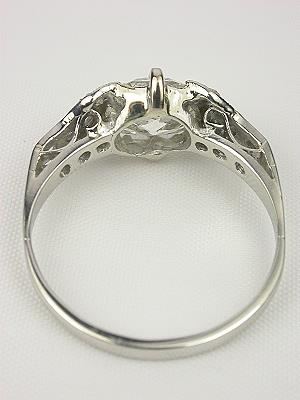 Vintage Engagement Ring with Old Mine Cut Diamond