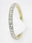 Edwardian Antique Diamond Wedding Ring