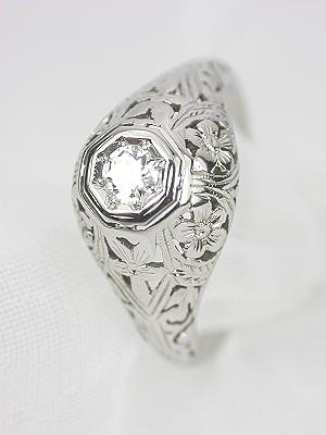 Antique Diamond Engagement Ring by Belais