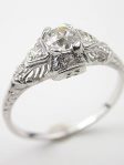 Old European Cut Diamond Engagement Ring