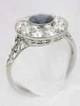 Edwardian Sapphire Antique Engagement Ring