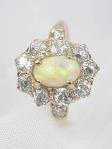 Edwardian Antique Opal Cocktail Ring