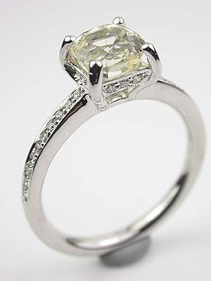 Classic White Sapphire Engagement Ring