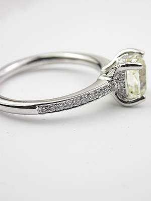 Classic White Sapphire Engagement Ring
