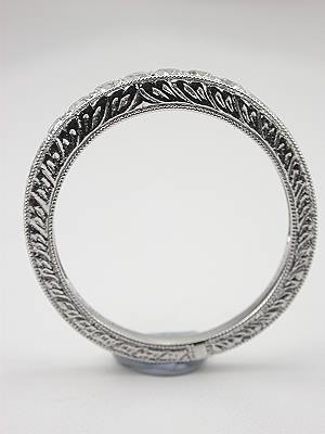 Antique Style Diamond Wedding Band