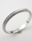 Hand Engraved Wheat Motif Antique Wedding Band