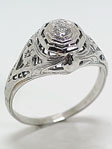 Classic Antique Engagement Ring by J.R. Wood