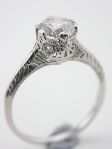 1920s Filigree Diamond Engagement Ring