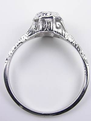 Late Edwardian Antique Filigree Engagement Ring