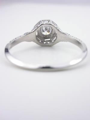 Late Edwardian Antique Filigree Engagement Ring