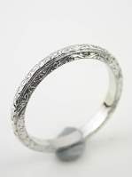 1930s Carved Antique Wedding Ring