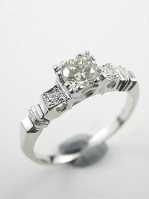 Antique Diamond Engagement Ring with Illusion Setting