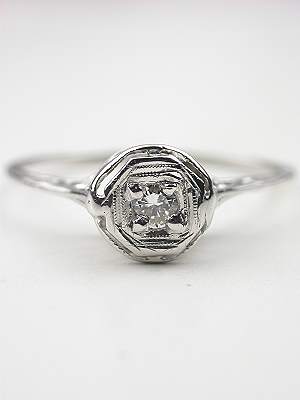 1920s Antique Diamond Engagement Ring