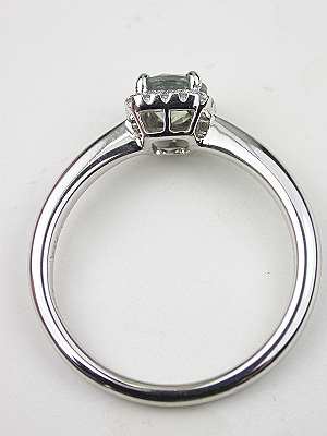 Simply Elegant Green Sapphire Engagement Ring
