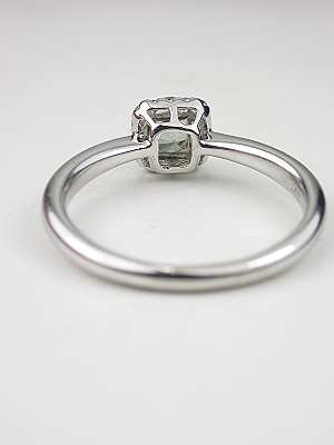 Simply Elegant Green Sapphire Engagement Ring