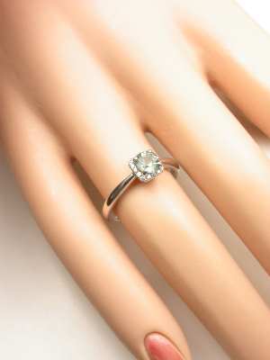 Simply Elegant Green Sapphire Engagement Ring